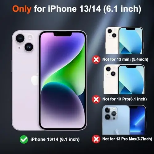 SUPFINE Magnetic for iPhone 14 Case & iPhone 13 Case (MagSafe bilan mos)(Harbiy darajadagi tushishdan himoya) Yupqa yarim shaffof mat zarbga chidamli telefon qopqog'i, jigarrang - SUPFINE (1)