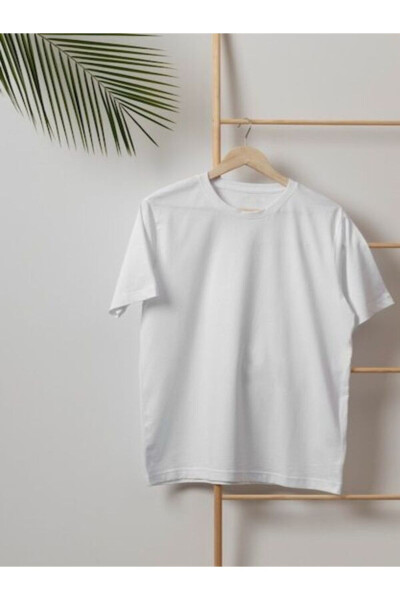 Supreme T-Shirt - Crew Neck, Short Sleeve Oversized White T-Shirt - CLASSY.MODA