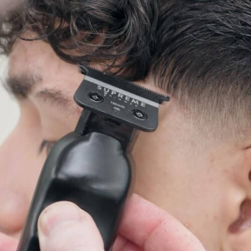 Supreme Trimmer Vader Saç Kesme Makinesi ST3778 | Barber Liner Erkek Sakal Kesme Makinesi (210 Dakika Çalışma Süresi) DLC T Bıçağı Kablosuz Saç Kesme Makinesi | Siyah - 7