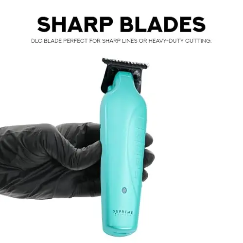 Supreme Trimmer Vader ST3778 – Professional Cordless Barber Liner & Detailer | 210 Min Runtime, 7000 RPM Motor, Zero Gap DLC T-Blade, USB-C Fast Charging | Beard, Hair & Body - 2