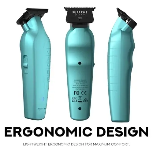 Supreme Trimmer Vader ST3778 – Professional Cordless Barber Liner & Detailer | 210 Min Runtime, 7000 RPM Motor, Zero Gap DLC T-Blade, USB-C Fast Charging | Beard, Hair & Body - 5