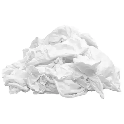 SupremePlus Premium Oq T-Shirt Tozalash Latta (600 lbs. Palet 60x10 lbs. Qop Latta) – Oq Paxta Latta Tozalash, Dog'lash, Bo'yash, Yog', Moy va Changni Yo'qotish uchun – Do'kon Lattalari - 5