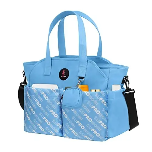 SUPROMOMI Diaper Bag Tote: Large Tote Baby Bag Boy Diaper Bag Stylish Girl Diaper Bag,Shoulder Mommy Bag 