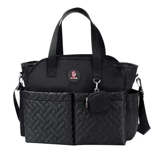 SUPROMOMI Diaper Bag Tote: Large Tote Baby Bag Boy Diaper Bag Stylish Girl Diaper Bag,Shoulder Mommy Bag - 8