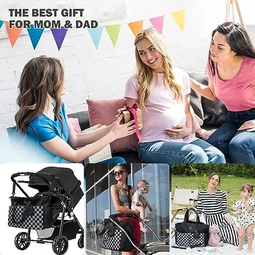 SUPROMOMI Diaper Bag Tote: Large Tote Baby Bag Boy Diaper Bag Stylish Girl Diaper Bag,Shoulder Mommy Bag 