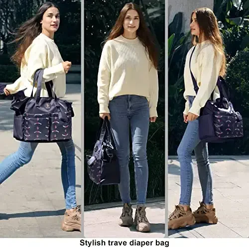 SUPROMOMI Diaper Bag Tote: Large Tote Baby Bag Boy Diaper Bag Stylish Girl Diaper Bag,Shoulder Mommy Bag - Modazone (1)