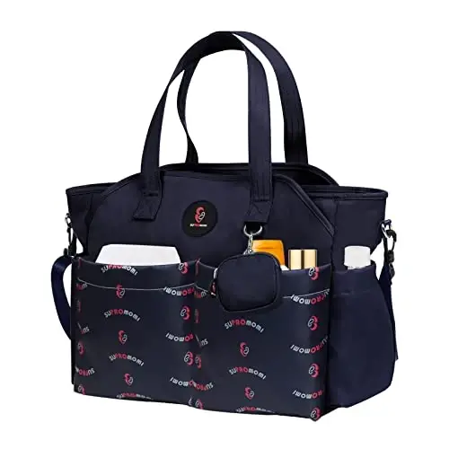 SUPROMOMI Diaper Bag Tote: Large Tote Baby Bag Boy Diaper Bag Stylish Girl Diaper Bag,Shoulder Mommy Bag 
