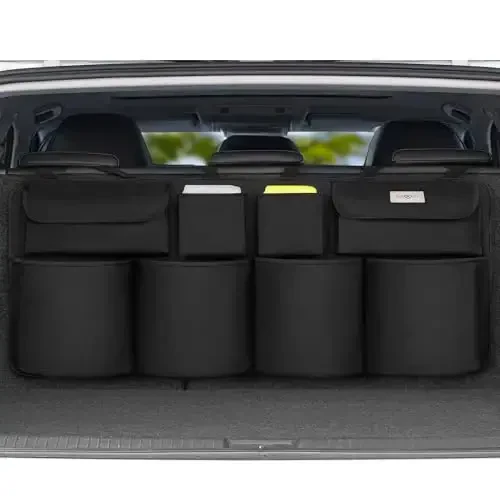 SURDOCA Hanging Trunk Organizer, Upgraded Car Organizers and Storage, Car Interior Accessories, Tear Resistant & Easy to Install - 6