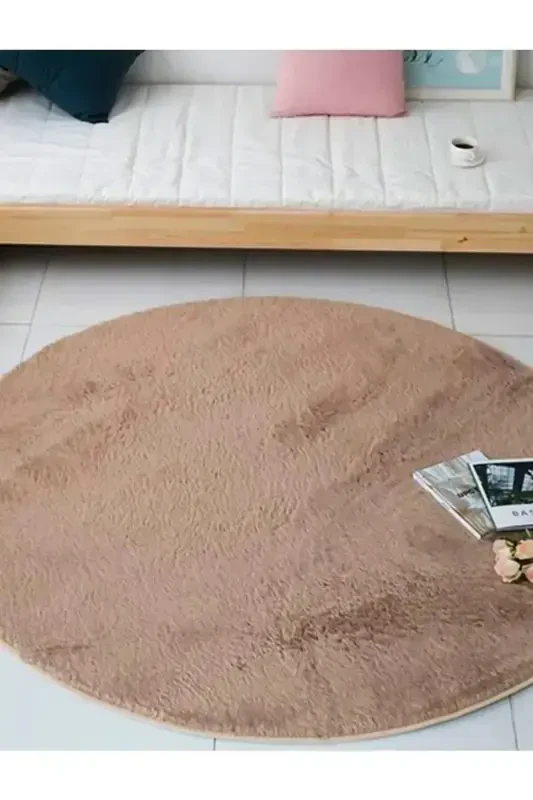 Sürpriz Uy Tekstil Dumaloq Norka Post Peluş Yuvinadigan - GENEL MARKALAR