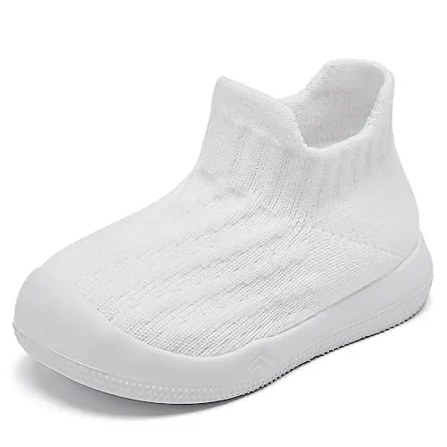 Fahrerliebe Baby Non Slip Socks Shoes Boys Girls Soft Slip On Sneakers Protection Toe Infant Slippers Lightweight Breathable First Walking Shoes - 4