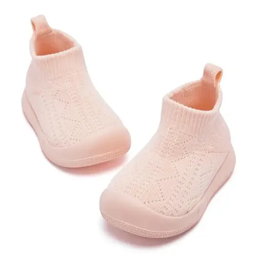 Fahrerliebe Baby Non Slip Socks Shoes Boys Girls Soft Slip On Sneakers Protection Toe Infant Slippers Lightweight Breathable First Walking Shoes - 5