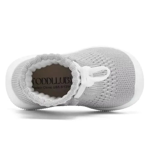 Fahrerliebe Baby Non Slip Socks Shoes Boys Girls Soft Slip On Sneakers Protection Toe Infant Slippers Lightweight Breathable First Walking Shoes - 4