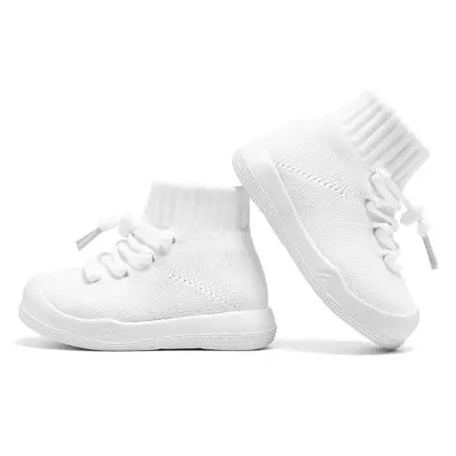 Fahrerliebe Baby Non Slip Socks Shoes Boys Girls Soft Slip On Sneakers Protection Toe Infant Slippers Lightweight Breathable First Walking Shoes - FAHRERLIEBE (1)