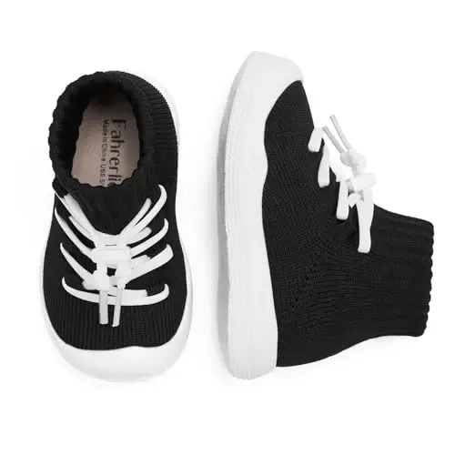 Fahrerliebe Baby Non Slip Socks Shoes Boys Girls Soft Slip On Sneakers Protection Toe Infant Slippers Lightweight Breathable First Walking Shoes - 4