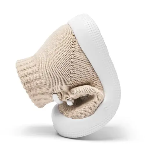 Fahrerliebe Baby Non Slip Socks Shoes Boys Girls Soft Slip On Sneakers Protection Toe Infant Slippers Lightweight Breathable First Walking Shoes - 5