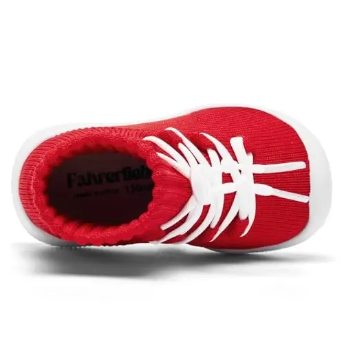 Fahrerliebe Baby Socks Shoes for Boys and girlsAnti Slip Sports ShoesToe ProtectionBaby Walking Shoes, Lightweight and Breathable Slip on Walking Shoes - 4