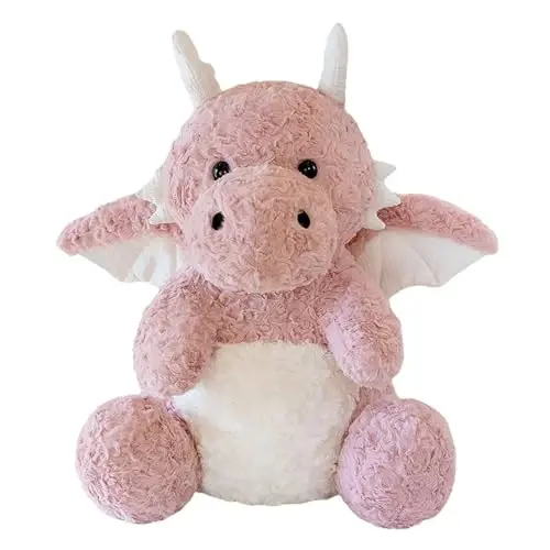 SUSULF Little Flying Dragon - Cute Stuffed Animal Plush Toy - Adorable Soft Dragons Toy Plushies and Gifts - Perfect Present for Kids (Pink,11.81in/30cm) - 1