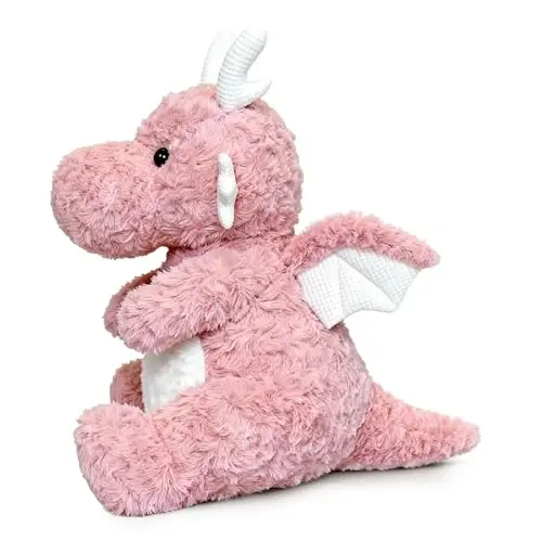 SUSULF Little Flying Dragon - Cute Stuffed Animal Plush Toy - Adorable Soft Dragons Toy Plushies and Gifts - Perfect Present for Kids (Pink,7.87in/20cm) - 5