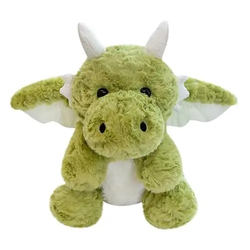 SUSULF Little Flying Dragon - Cute Stuffed Animal Plush Toy - Adorable Soft Dragons Toy Plushies and Gifts - Perfect Present for Kids (Green,11.81in/30cm) - 1