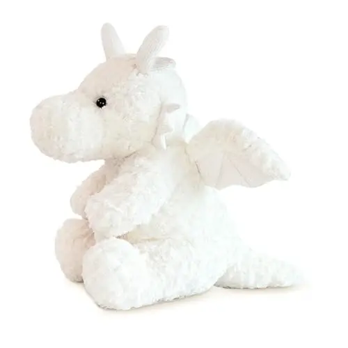 SUSULF Little Flying Dragon - Cute Stuffed Animal Plush Toy - Adorable Soft Dragons Toy Plushies and Gifts - Perfect Present for Kids (White,7.87in/20cm) - 2