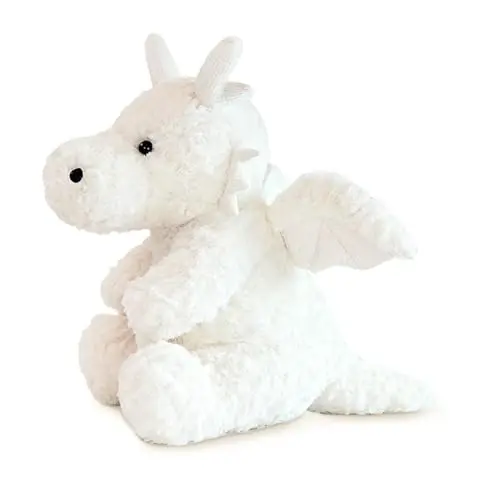 SUSULF Little Flying Dragon - Cute Stuffed Animal Plush Toy - Adorable Soft Dragons Toy Plushies and Gifts - Perfect Present for Kids (White,16.53in/42cm) - 4