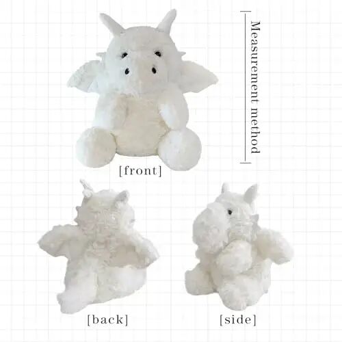 SUSULF Little Flying Dragon - Cute Stuffed Animal Plush Toy - Adorable Soft Dragons Toy Plushies and Gifts - Perfect Present for Kids (White,16.53in/42cm) - SUSULF