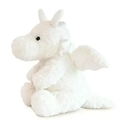 SUSULF Little Flying Dragon - Cute Stuffed Animal Plush Toy - Adorable Soft Dragons Toy Plushies and Gifts - Perfect Present for Kids (White, 7.87in/20cm) - 2