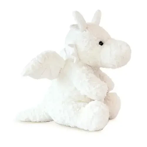 SUSULF Little Flying Dragon - Cute Stuffed Animal Plush Toy - Adorable Soft Dragons Toy Plushies and Gifts - Perfect Present for Kids (White, 7.87in/20cm) - 3