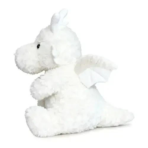 SUSULF Little Flying Dragon - Cute Stuffed Animal Plush Toy - Adorable Soft Dragons Toy Plushies and Gifts - Perfect Present for Kids (White, 7.87in/20cm) - 5