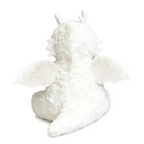 SUSULF Little Flying Dragon - Cute Stuffed Animal Plush Toy - Adorable Soft Dragons Toy Plushies and Gifts - Perfect Present for Kids (White, 7.87in/20cm) - 6