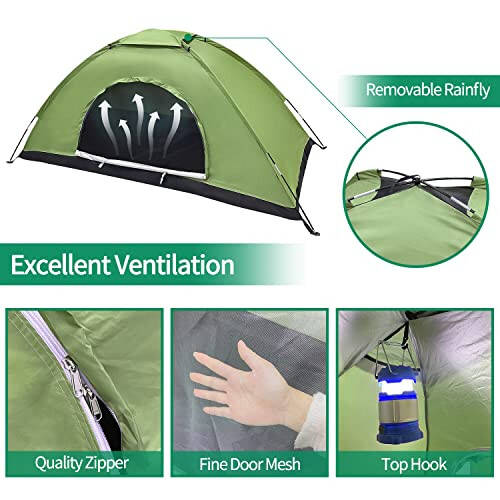 Sutekus Tent Camouflage Patterns Camping Tent Backpacking Tent for Camping Hiking 【Outdoor Equipment】 - 3
