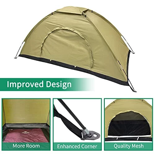 Sutekus Tent Camouflage Patterns Camping Tent Backpacking Tent for Camping Hiking 【Outdoor Equipment】 - 4