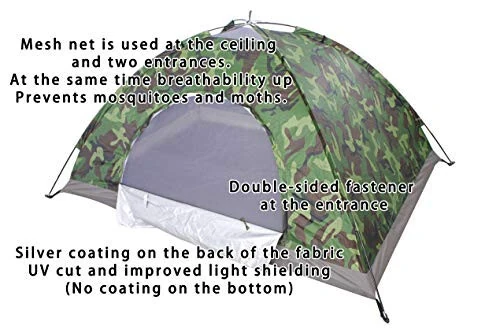 Sutekus Tent Camouflage Patterns Camping Tent Backpacking Tent for Camping Hiking 【Outdoor Equipment】 - 3