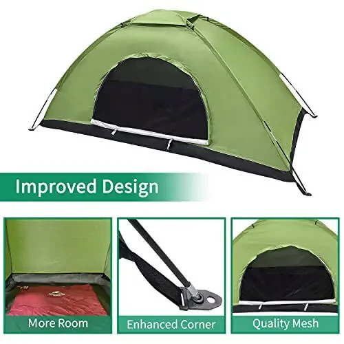 Sutekus Tent Camouflage Patterns Camping Tent Backpacking Tent for Camping Hiking 【Outdoor Equipment】 - 4