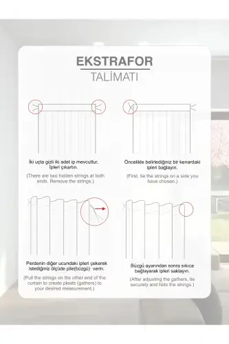 Sutli qahva rangi keten ko'rinishli tekis tul perde dazmol talab qilmaydi - SUTLI QAHVA - 4