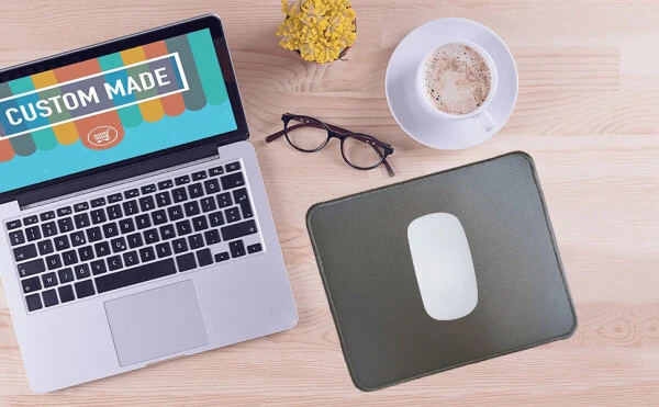 Suv o'tkazmaydigan kauchuk taglikli, qora rangli sichqoncha mat. Kompyuter, noutbuk va ofis uchun ideal. - 8