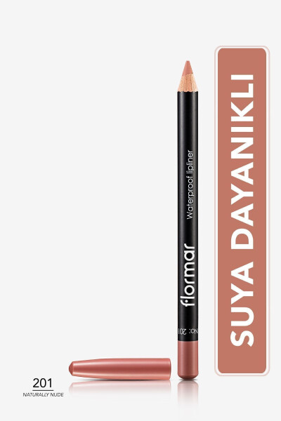 Suv o'tkazmaydigan Labial Qalam - Waterproof Lipliner (Nude) - 201 NTRLLY NUDE - 8690604111015 - 13