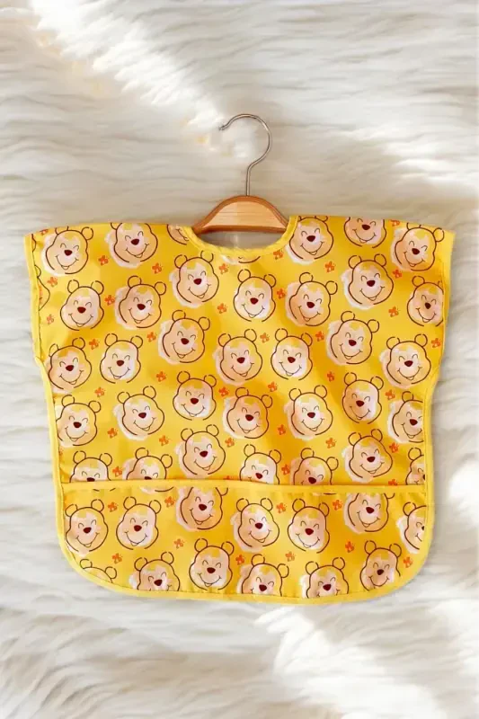 Suv o'tkazmaydigan yengsiz 6-24 oylik 2 ta faoliyat va ovqatlanish uchun fartuk (COLOUR-BEAR) - 3