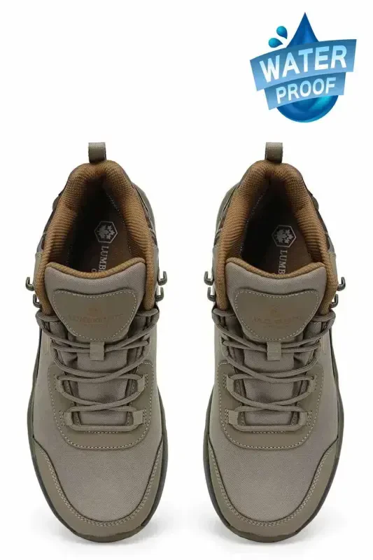 Suv va sovuqqa chidamli qishki bog'ichli bot mustahkam taglik outdoor bot erkaklar bot etik LM-Qum/Qum - 8