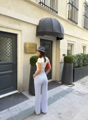 Suv yo'li chiziqli oson kombinatsiya bilan nima biladi cho'ntakli shim - Ochiq Moviy - BÜYÜKBEDENIZ (1)