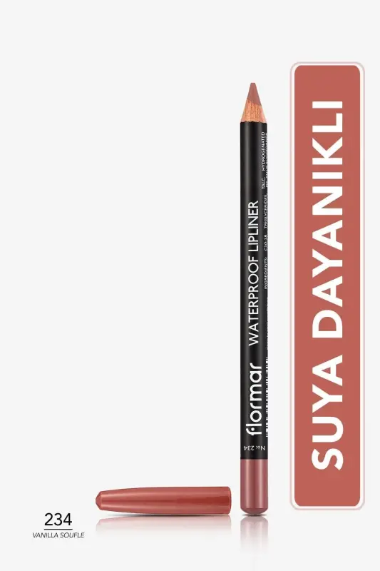 Suvga chidamli lab qalami (QAHVA) - Waterproof Lipliner - 234 Vanilla Sff - 8690604567478-234 VANILLA SOUFLE - 1
