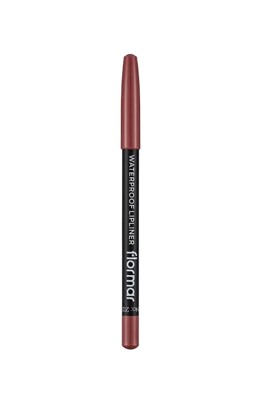 Suya Dayanıklı Dudak Kalemi (BORDO) - Waterproof Lipliner - 202 Soft Pink Brown - 8690604111022-202 SOFT PINK BROWN - 3