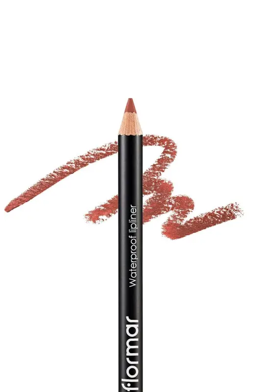 Suya Dayanıklı Dudak Kalemi (BORDO) - Waterproof Lipliner - 202 Soft Pink Brown - 8690604111022-202 SOFT PINK BROWN - 4