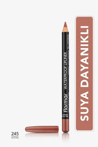 Suya Dayanıklı Dudak Kalemi (DOĞAL KOYU KAHVE) - Waterproof Lipliner - -245 Natural - 8690604567607 - 245 NATURAL 