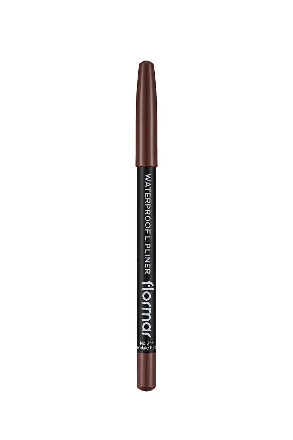 Suya Dayanıklı Dudak Kalemi (KAHVE) - Waterproof Lipliner - 244 Chocolate Fondue - 8690604567591-244 CHOCOLATE FONDUE - 3