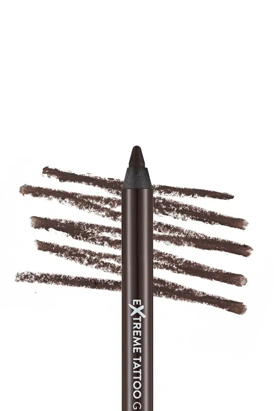 Suya Dayanıklı Jel Göz Kalemi (KOYU KAHVE) - Extreme Tattoo Gel Pencil - 002 Walnut - 8682536028844 - 002 WALNUT - 4