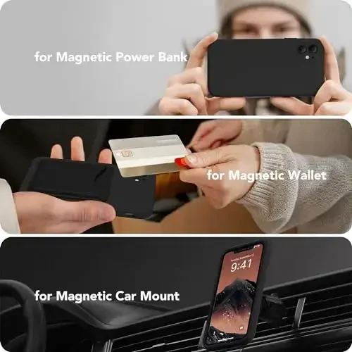 SuydanBox Magnetic for iPhone 11 Phone Case Silicone, Compatible with MagSafe, [Full Camera Protection][Screen Protector] Slim Shockproof Protective Case for iPhone 11 6.1