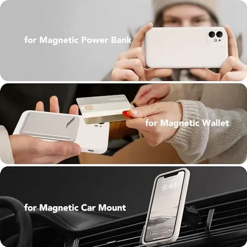 SuydanBox Magnetic for iPhone 11 Phone Case Silicone, Compatible with MagSafe, [Full Camera Protection][Screen Protector] Slim Shockproof Protective Case for iPhone 11 6.1