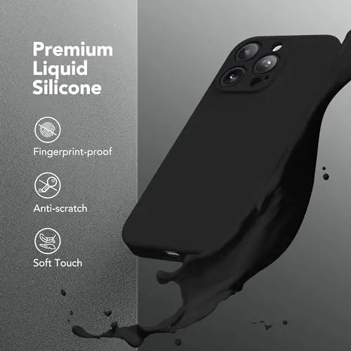SuydanBox iPhone 13 Pro Max için Manyetik Kılıf, MagSafe Uyumlu, [Tam Kamera Koruması][Ekran Koruyucu] Silikon Darbeye Dayanıklı Koruyucu Telefon Kılıfı, iPhone 13 Pro Max 6.7
