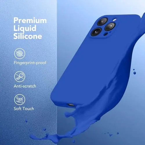 SuydanBox iPhone 13 Pro Max uchun magnit g‘ilof, MagSafe bilan mos, [To‘liq kamera himoyasi][Ekran himoyachisi] Silikon zarbaga chidamli himoya g‘ilofi iPhone 13 Pro Max 6.7
